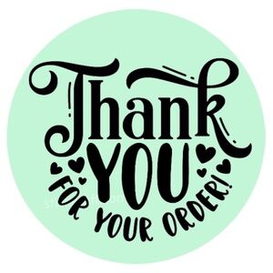100 Thank You Stickers 2” - For Your Order Packaging Labels